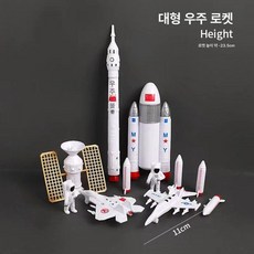 우주인 케이크 장식 항공우주 달 우주 비행기 로켓 소년 생일, 1개, 대형우주기세트