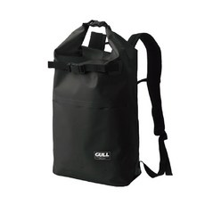 GULL 24L 浮潛防水背包，可插蛙鞋，5色可選, 黑