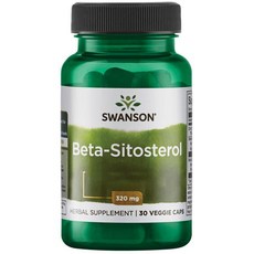 Swanson 斯旺森 β-谷固醇 320毫克 素食膠囊, 30入, 1個, 30錠