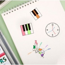 디자인아지트 학습스탬프 정사각 SQ02 의류용잉크, 1개, 검정