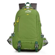 Xinyu Jia 戶外登山背包 40L 大容量防水減壓後背包 輕量舒適徒步健行雙肩包, 軍綠色