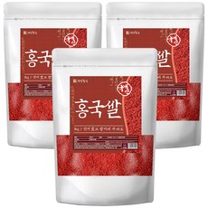 건강중심 국산 홍국쌀 1kg 발효 홍국균, 3개
