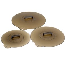 이케아 KLOCKREN 기름 튐 방지 실리콘 냄비뚜껑 3종 후라이팬 전자레인지 덮개 오븐 용기