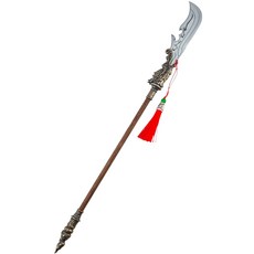 玩模坊 青龍偃月刀 41cm 鋼木銅材質 模型 No.29619, 1個