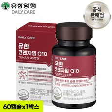 유한양행 유한 코엔자임 Q10 500mg x30캡슐 2박스 항산화 활력 영양제, 60회분, 1개