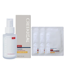 CREEKHEAL 珂芮爾 長效保濕 強化肌膚屏障 溫和舒緩敏感肌膚, 1個, 神經醯胺防護保濕乳+贈品3片面膜可累送