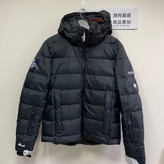 Superdry 雪衣 連帽可拆 極度乾燥 藍黑 防風防水滑雪夾克, 極深藍,L, 1個