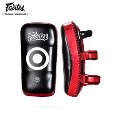 古川小夫 FAIRTEX牛皮腿靶 KPLC2-紅黑 泰拳腳靶 教練靶 拳館必備 專業裝備, 1個