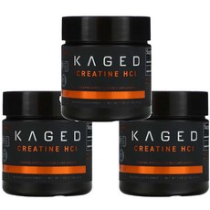 케이지드 Creatin HCL 크레아틴 염산염 크레아틴로딩 무맛 56.25g 3통