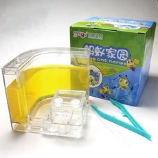 개미키우기 과학교구 사육통 방학숙제 곤충관찰용, A. 노란색