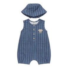 편하고 활동적인 블루독 베이비 BL데님라이크우주복 46313-600-01 출산백일돌 출산 선물 백일 돌 선물