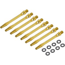 파티킬 알루미늄 다트 샤프트 2BA 스레드 스템 교체 액세서리와 스틸 팁용 고무 링, Yellow, 45mm