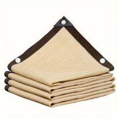 베란다 차광망 고리형 햇빛차단 그늘막 정원 텃밭 설치용 차양막 자외선 차단 메쉬 네트 캐노피 커버 어닝 열 그로밋 포함 뒷마당 용품, 4)4Mx5M