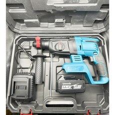 Veneda 無刷電錘 衝擊鑽電鎚電鎬三功能 無級變速, 1個, JJ無刷電鎚 綠 5.0AH單電塑盒
