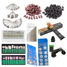 AUTOSOL小型電鑽配件組，多功能研磨拋光切割工具套裝，DIY精細加工必備, 羊毛磨砂頭12件組