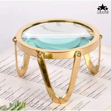 스탠드 돋보기 거치대 독서 확대경 탁상용 서재 인테리어 소품, 삼각대(12x12x7cm)