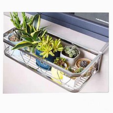 스텐 화분 걸이대 난간 베란다 샤시 진열대 받침대, 4. 베란다 5cm(100x25x11cm)