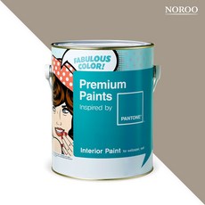 노루페인트 팬톤 내부용 실내 벽면 무광 페인트 4L, 16-1107 Aluminum, 1개