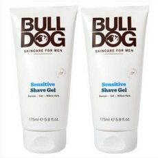 2팩 불독스킨케어 센시티브 쉐이브 젤 175ml Bulldog Sensitive Shave Gel 175ml