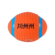 DFMEI 寵物乳膠玩具填充棉乳膠橄欖球足球排球籃球狗狗發聲玩具用品, 1個, 小號乳膠橄欖球(40g9*7.5cm)