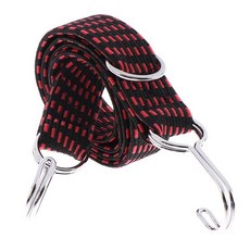 LED전구 1PCS 자전거 Elastics 고무 수하 밧줄 코드 후크 자전거 밧줄 넥타이 수하 지붕 랙 스트랩 고정 밴드 후크, [03] 1m-red