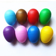 音樂玩具E7E 兒童塑膠沙蛋 響蛋 音樂教具 奧爾夫打擊樂器 學習教具 搖響鈴 彩色蛋 早教 樂器玩具, 5.粉色（單顆）, 1個