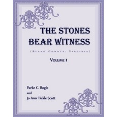 (영문도서) The Stones Bear Witness (Bland County Virginia) Paperback, Heritage Books, English, 9780788477737