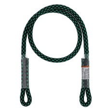 113855 GM CLIMBING 8mm (5/16인치) Prusik 바느질 눈에서 눈까지 미리 꿰매어진 30인치, 블랙-76.2cm(30인치), 블랙-76.2cm(30인치), 1개