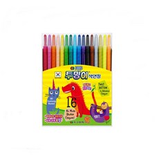 지구화학 투명이 색연필 16색