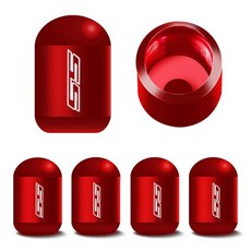 135783 4피스 자동차 타이어 밸브 스템 에어 캡 커버 멀티컬러 휠 범용 금속 콤보 세트 스타일링 장식 액세서리 SUV 트럭 오토바이 모델용(레드 SS) {_tok23}, SS, 레드