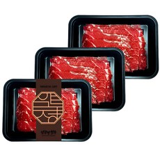 1++등급 한우 불고기 600g(200gx3) | 샤브샤브용 국거리용 양념 불고기용 슬라이스 가정식 소불고기 설도 설깃 투뿔 한우 마장동 프리미엄 소고기 추천 [냉동] 압구정한우, 200g, 3개