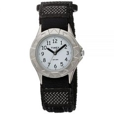 Timex 마이 퍼스트 아웃도어 키즈용 손목시계 블랙 패스트 랩 스트랩(T79051)