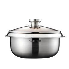 Weimar Hidden Chef IH Sten Tong 三重大鍋, 18cm, 銀色, 一個