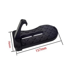 해머와 미끄럼 방지 휠이 접이식 자동차 도어 스텝 내구성 알루미늄 다기능 루프랙 후크, 3. Black2, 기본