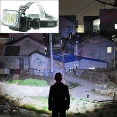 헤드 랜턴 led 충전식 백패킹 해루질 등산 안전모, 1개