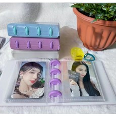 폴라로이드앨범 3인치 사진 수납 보관, 마카롱앨범(블루)