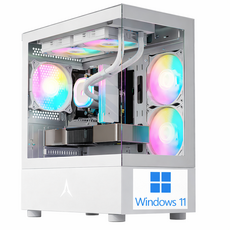 씨엠컴퓨터 인텔i5 AMD라이젠 검은 신화 오공 헬다이버즈2 팰월드 디아블로4 멀티 게이밍컴퓨터, 화이트, 16GB, 1TB, Free DOS, D-02