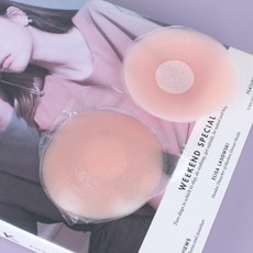 여성 실리콘 니플패치 원형 1쌍 유두패치 니플패드, 1