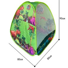어린이 텐트 방 아기 놀이집 볼 유아용 수영장 장난감, 80x80x90cm, 공룡