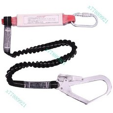 高空作業安全繩耐磨工地施工保險帶防墜落, 彈力繩單繩大鉤緩衝款, 1個