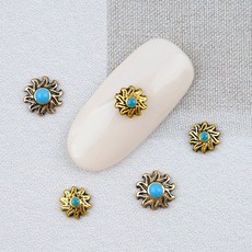 터키석 네일파츠-14, 2.QL-037D, 1개