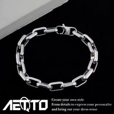 AETTO 粗款方扣手鍊 重磅醫療鋼