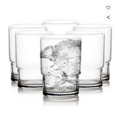 오션글라스 스텍컵 245ml, clear, 18개