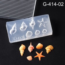 네일 템플릿 5D 꽃 실리콘 금형 조각 스텐실 아크릴 Plumeria 봄 아트 장식 매니큐어 도구, 옵션03) G-414-02, 1개