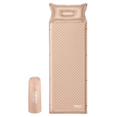 조이인네이처 자동 에어 매트리스 5cm 싱글 사이즈 + 수납파우치 + 수동 펌프, 핑크