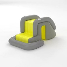 옥상 가정용 대형 슬라이드 간이 에어 풀장 간이수영장, E. 노란색 슬라이드