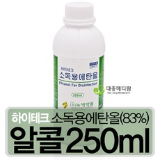 그린 소독용 에탄올(83%) 250ml, 1개