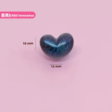 50개 미니 플랫백 큐트 리본 블랙 하트 발렌타인 카보숑 레진 장신구 매니큐어 액세서리 DIY 네일 장식, 16 No.18