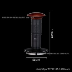 帶刻度壓粉器咖啡機衝擊粉錘螺紋底恆定壓力彈力壓粉錘51/53/58mm, 58mm, 靈擊-衝擊粉錘-螺紋底