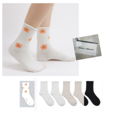 사랑받는U여자 비싸야좋아 국내산 발목 조임 없이 편안한 여성용 무압박 양말 임산부 양말, 6개